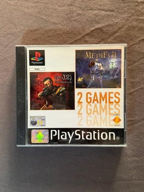 PlayStation 1 gamebundel: C-12 Final Resistance & MediEvil, Spelcomputers en Games, Avontuur en Actie, Gebruikt, 1 speler, Ophalen of Verzenden