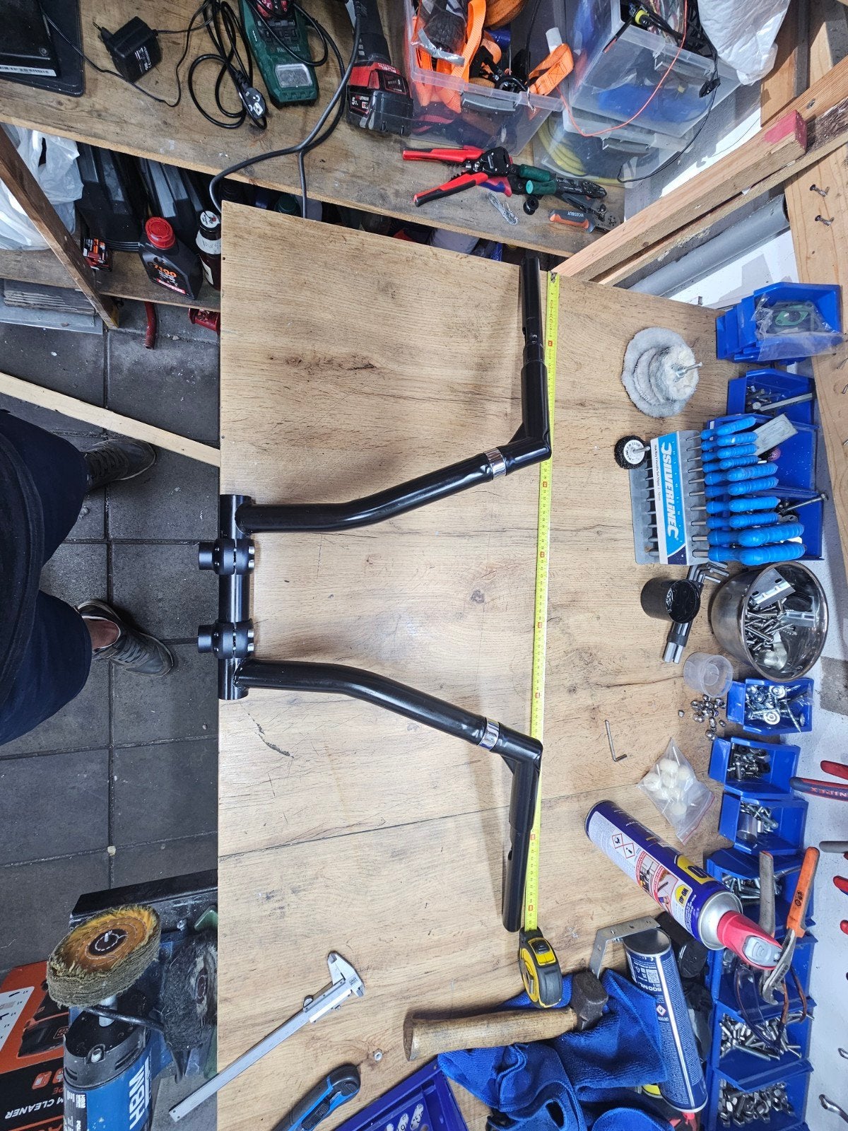 Ape Hanger Stuur 16" Zwart 32mm - Goede Staat, Ophalen of Verzenden, Gebruikt