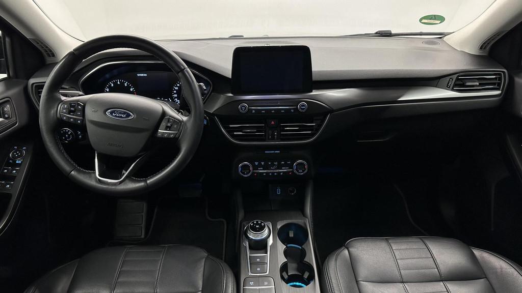 Ford Focus Wagon 1.0 EcoBoost Titanium Business PANO LEER CR, 125 pk, Gebruikt, Zwart, 3 cilinders