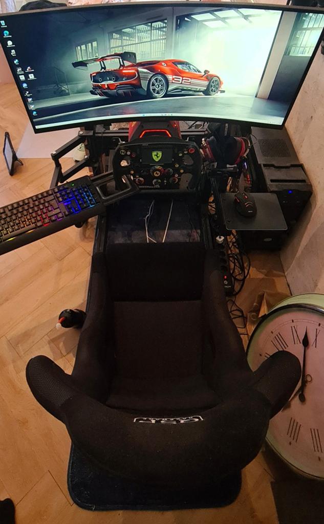 Complete Simrig / Sim Racing Set – Sim-Lab GT1 Evo + Thrustm, Spelcomputers en Games, Ophalen, Zo goed als nieuw