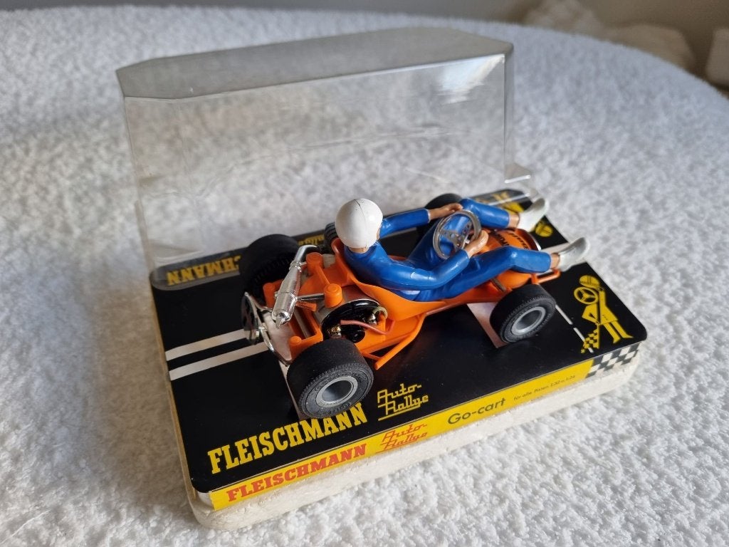 Fleischmann 3271 Go Kart oranje met man, NIEUW met OVP., Verzenden, Nieuw, Elektrisch, Fleischmann