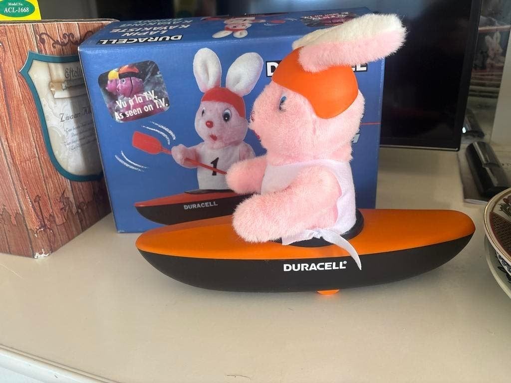 Duracell Kayak Konijn - Vintage Promotie Speelgoed, Ophalen of Verzenden, Zo goed als nieuw, Jongen of Meisje