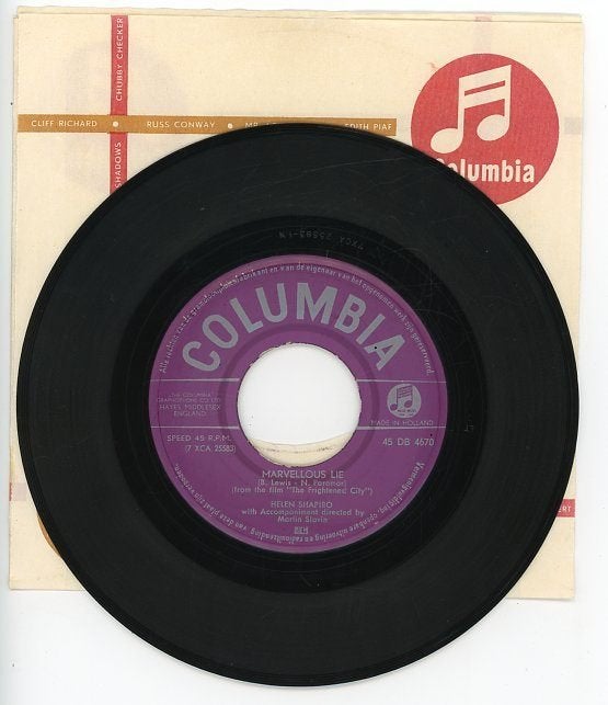 Single van Helen Shapiro uit 1961- made in holland, Cd's en Dvd's, Vinyl Singles, Gebruikt, 7 inch, Ophalen of Verzenden, Pop