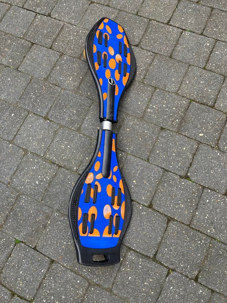 Waveboard - Blauw met Oranje Stippen, Ophalen of Verzenden, Zo goed als nieuw, Waveboard