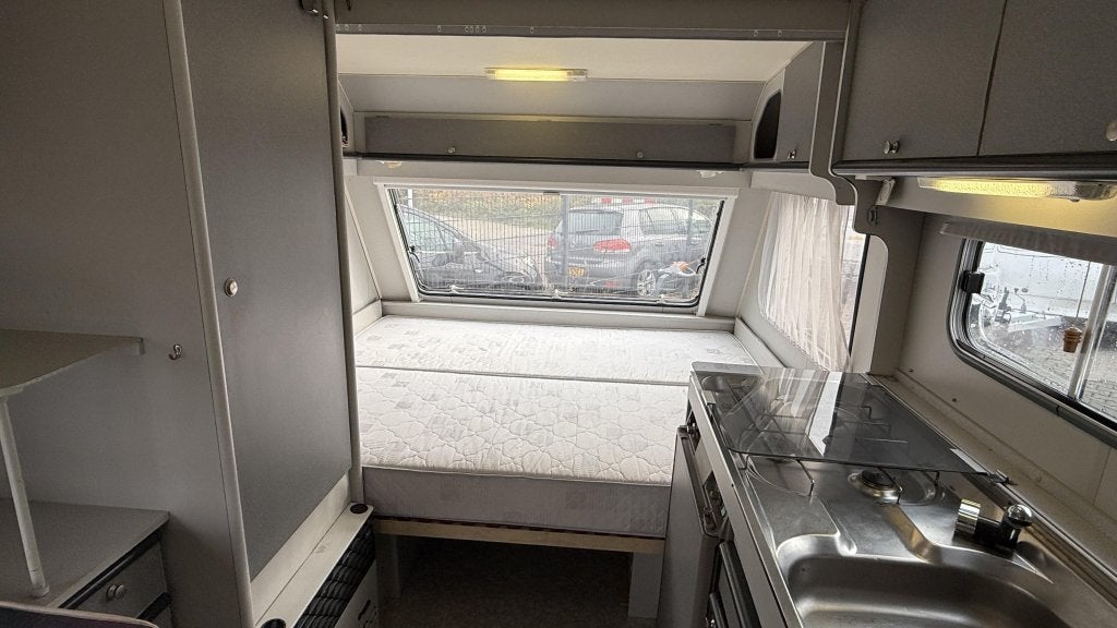 Beyerland Sprinter 430 TM bouwjaar 1994 met voortent, Bedrijf, Treinzit, 4 tot 5 meter, Serviceluik