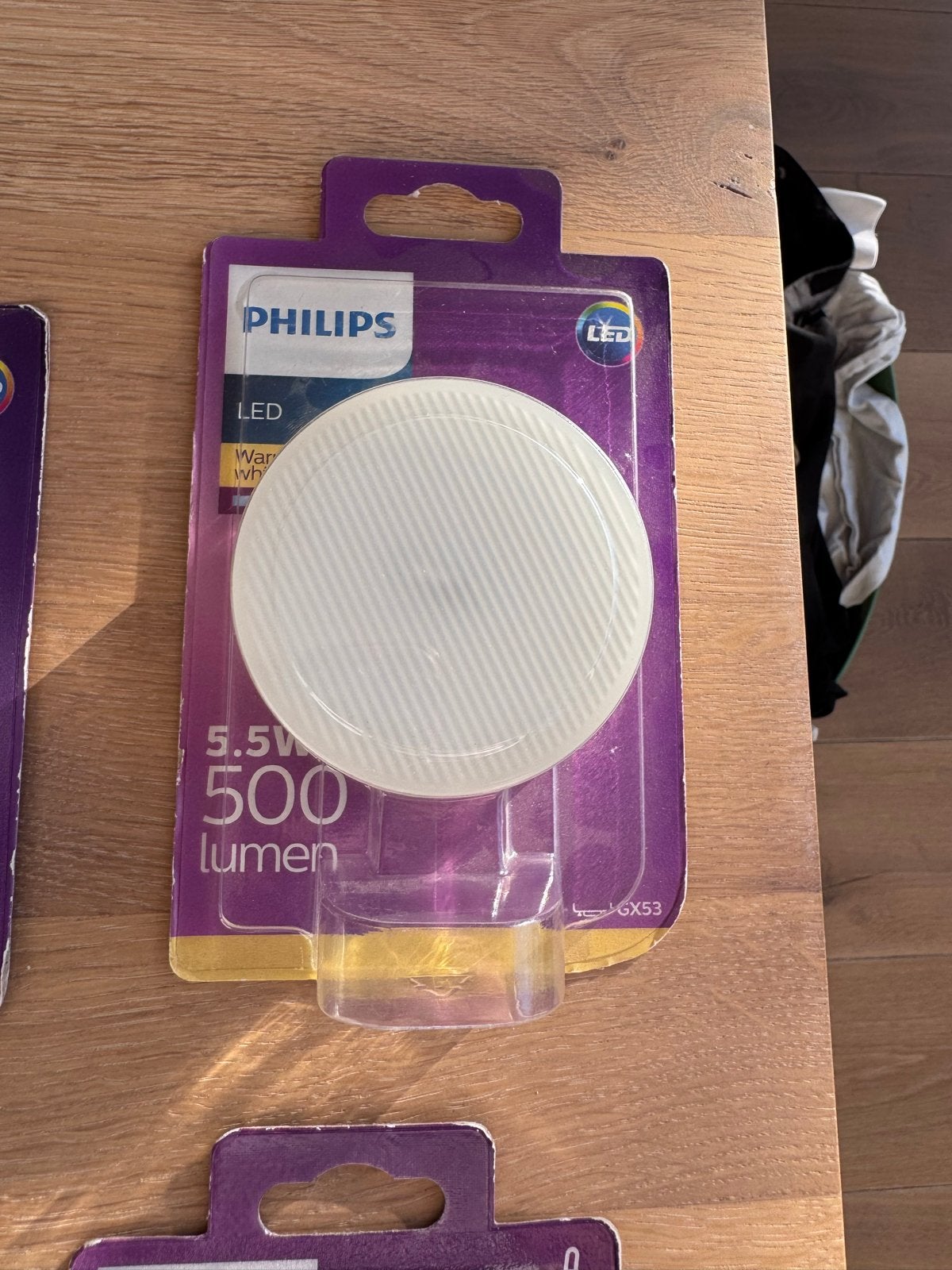 Philips LED lamp GX53 5.5W 500 lumen Warm Wit, Philips, Led-lamp, Nieuw, Overige fittingen