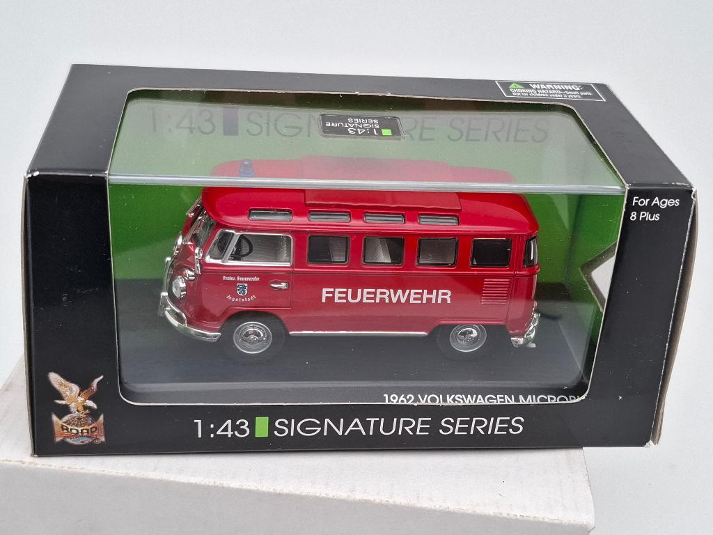 VW T1 Feuerwehr Ingolstadt (1962) Volkswagen Microbus 1/43, Verzenden, Zo goed als nieuw, Auto, Overige merken