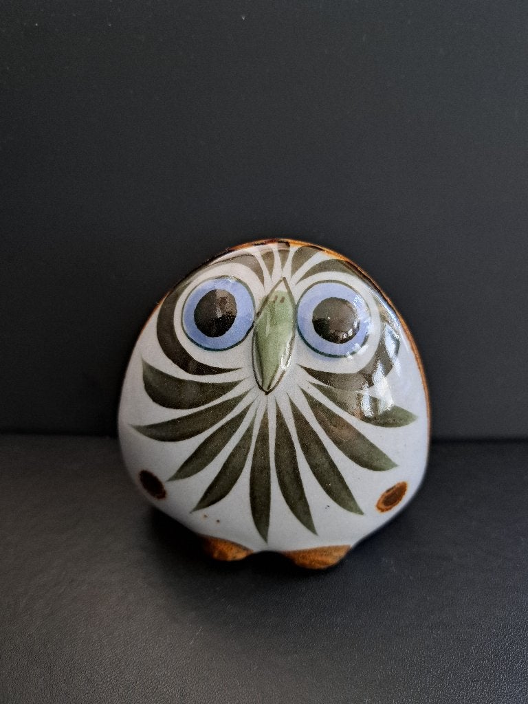 Vintage tonala uil met gedecoreerde achterzijde, Ophalen of Verzenden