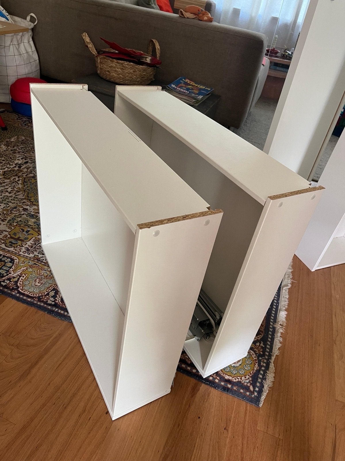 IKEA KOMPLEMENT PAX lade-elementen, wit, 75x58 (2 stuks), Huis en Inrichting, Ophalen, Minder dan 50 cm, Gebruikt, 1 of 2 laden