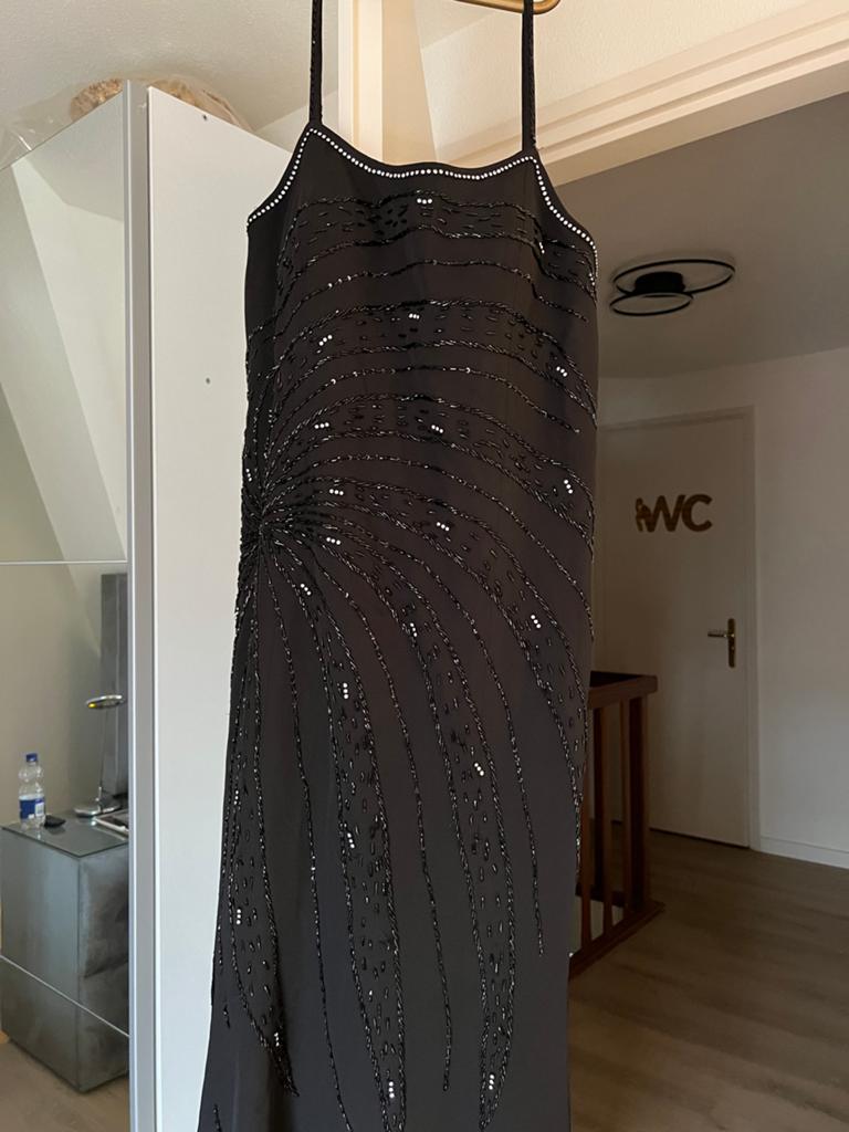 Elegante Galajurk met Kant en Pailletten, Maat 38/40 (M), Galajurk, Paars, Ophalen of Verzenden