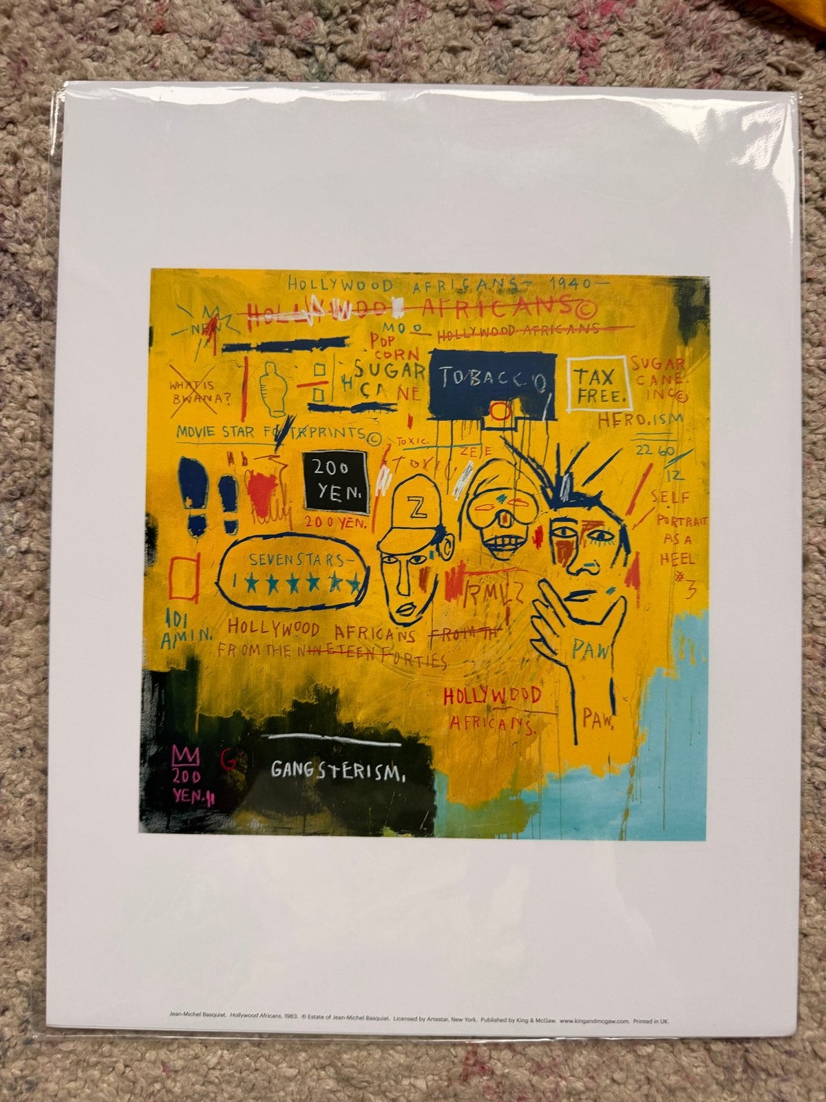 Jean-Michel Basquiat Poster - Moco Museum Editie, Rechthoekig Staand, Nieuw, Ophalen of Verzenden, A1 t/m A3