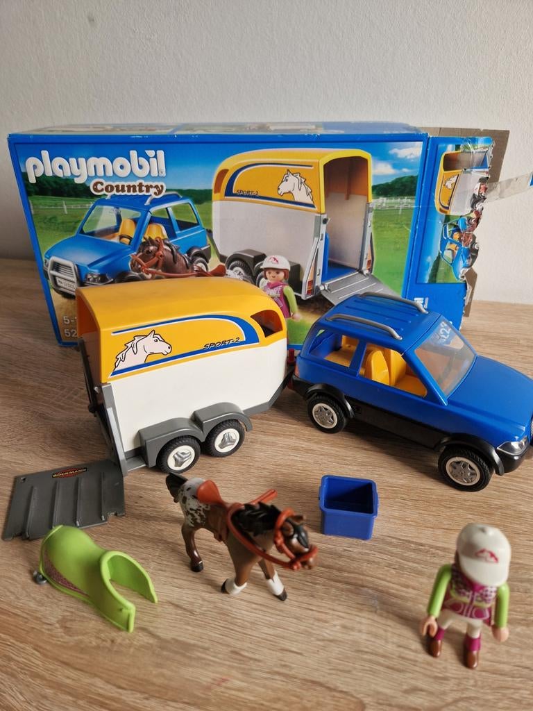 Playmobil paardetrailer, Ophalen of Verzenden, Gebruikt