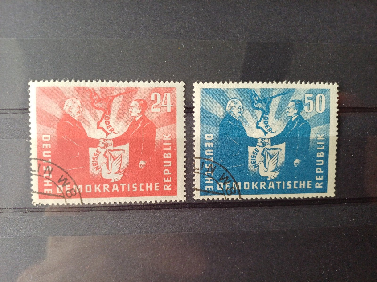 DDR 284-285 gestempeld, Ophalen of Verzenden, DDR, Gestempeld