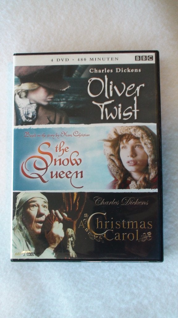 Oliver Twist - The snow queen - A christmas carol 4 dvd box, Nederlands, Ophalen of Verzenden, Zo goed als nieuw, Alle leeftijden