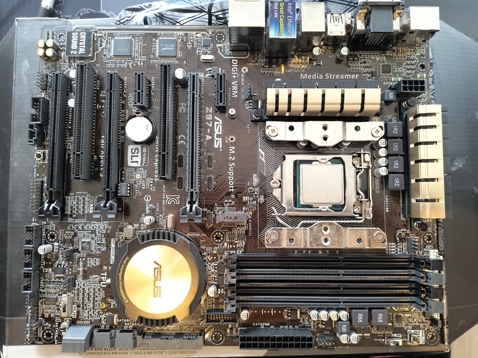 Asus Z97-A moederbord + Intel i5-4690k CPU, Computers en Software, Ophalen of Verzenden, Gebruikt, DDR3