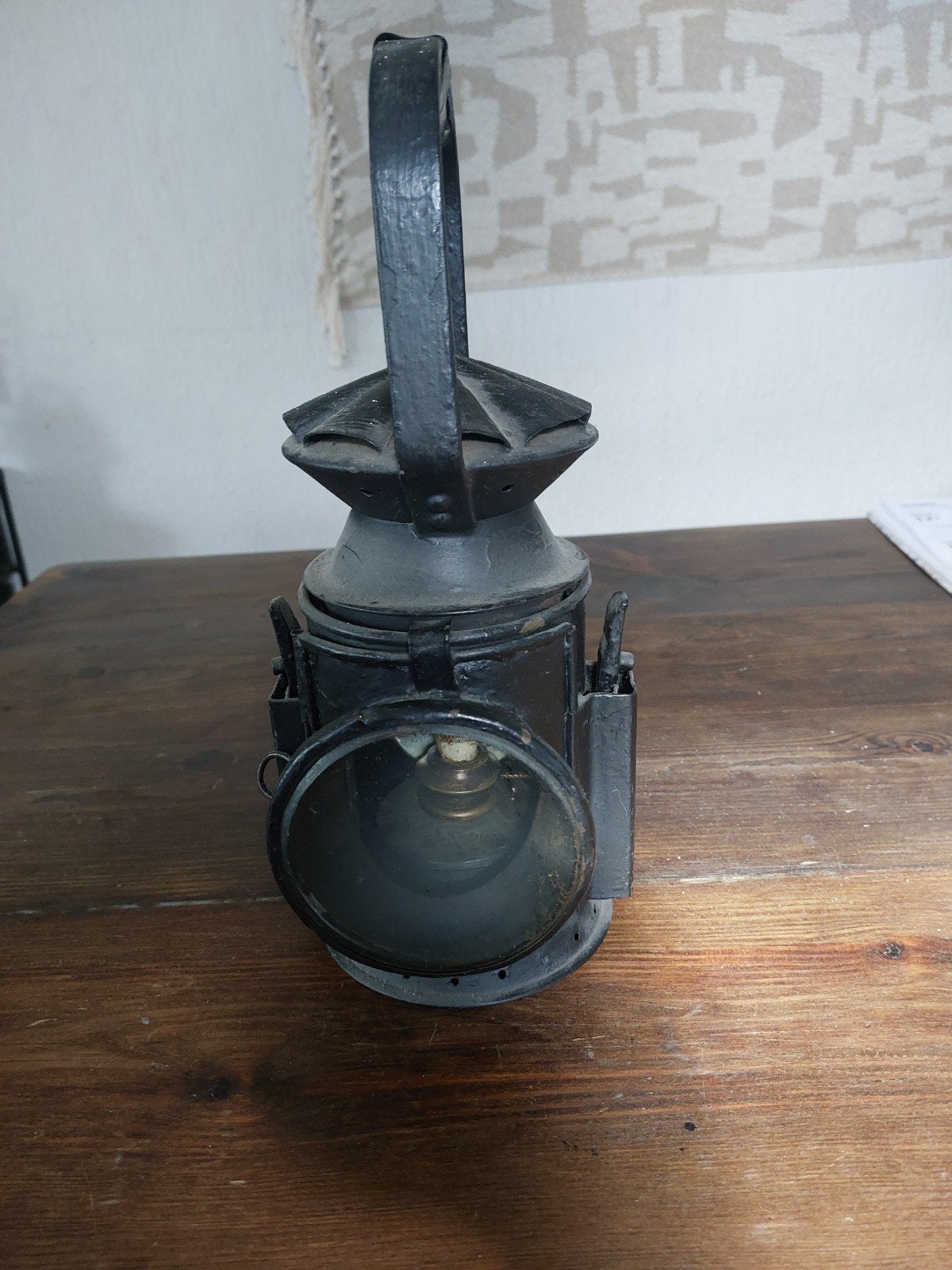Antieke Spoorweglantaarn - Vintage Signaallamp, Ophalen
