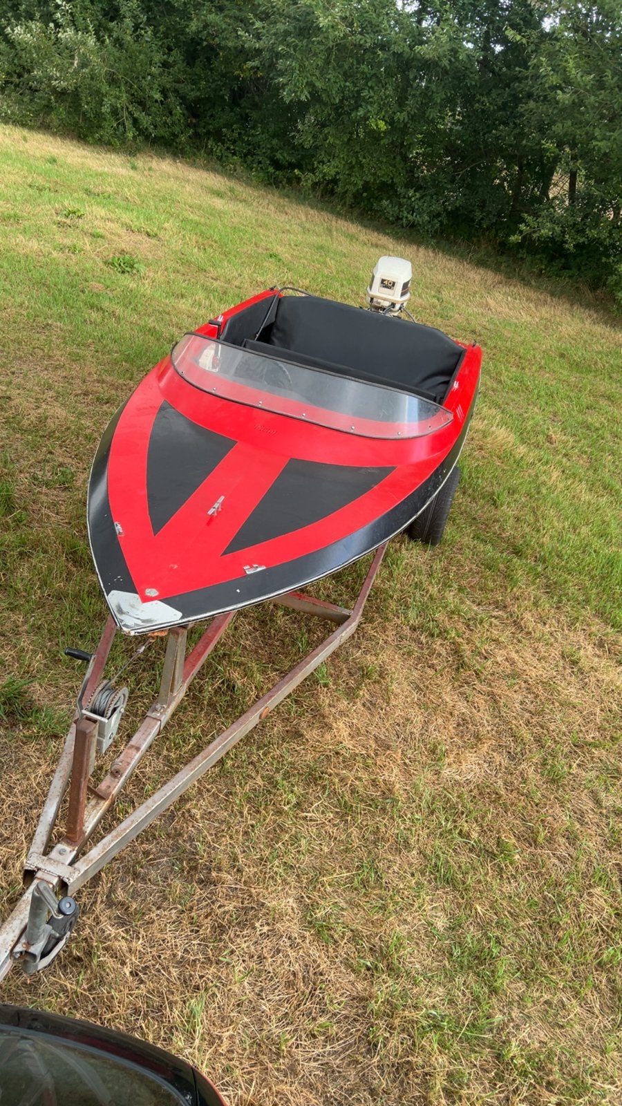 Phirania speedboot met Johnson 40 pk en trailer, Overige merken, Gebruikt, Ophalen of Verzenden, Minder dan 70 pk