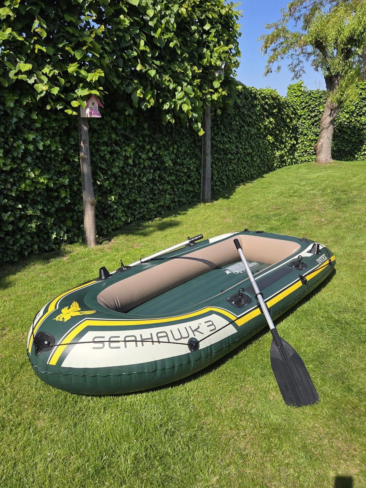 Intex Seahawk 3 opblaasboot met peddels, Ophalen, Zo goed als nieuw, Overige typen, Met peddels