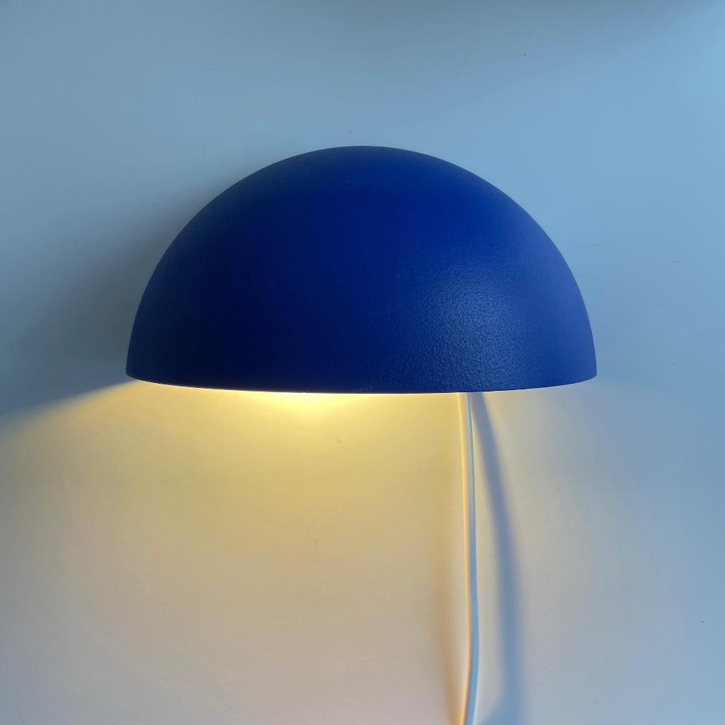 kobalt blauwe vintage LAMP Nordlux Denmark uplight downlight, Ophalen of Verzenden, Huis en Inrichting