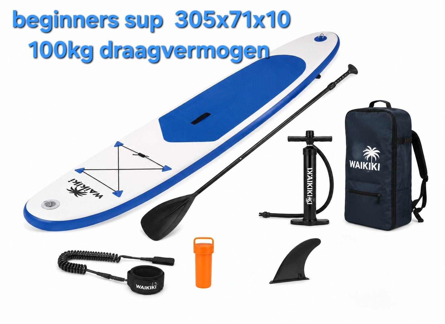 NIEUWE  Beginners SUP Board Set 305x71x10cm - 100kg draagver, Ophalen, Nieuw, SUP-boards