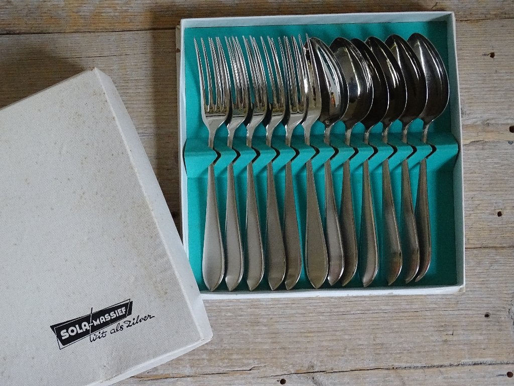 Bestek, Sola 430, PUNTFILET, gaaf, Antiek en Kunst, Ophalen of Verzenden