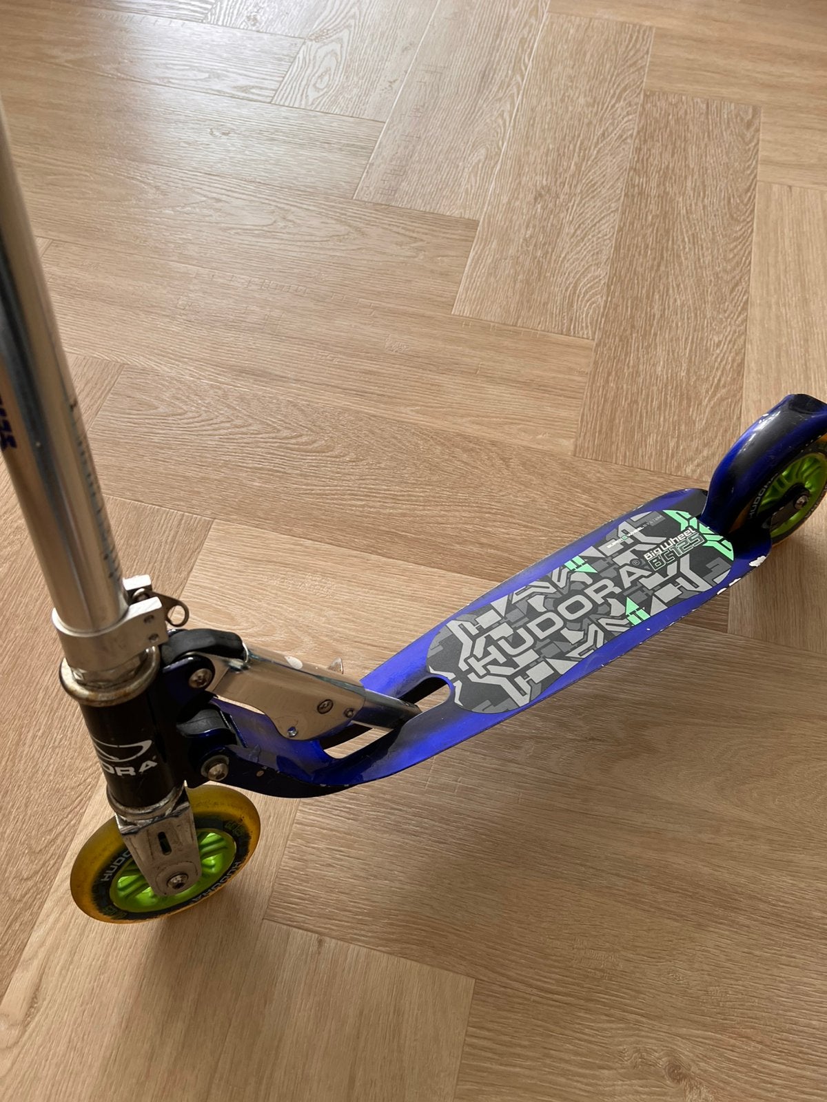 Hudora big wheel step blauw, Fietsen en Brommers, Steps, Gebruikt, Gewone step, Ophalen