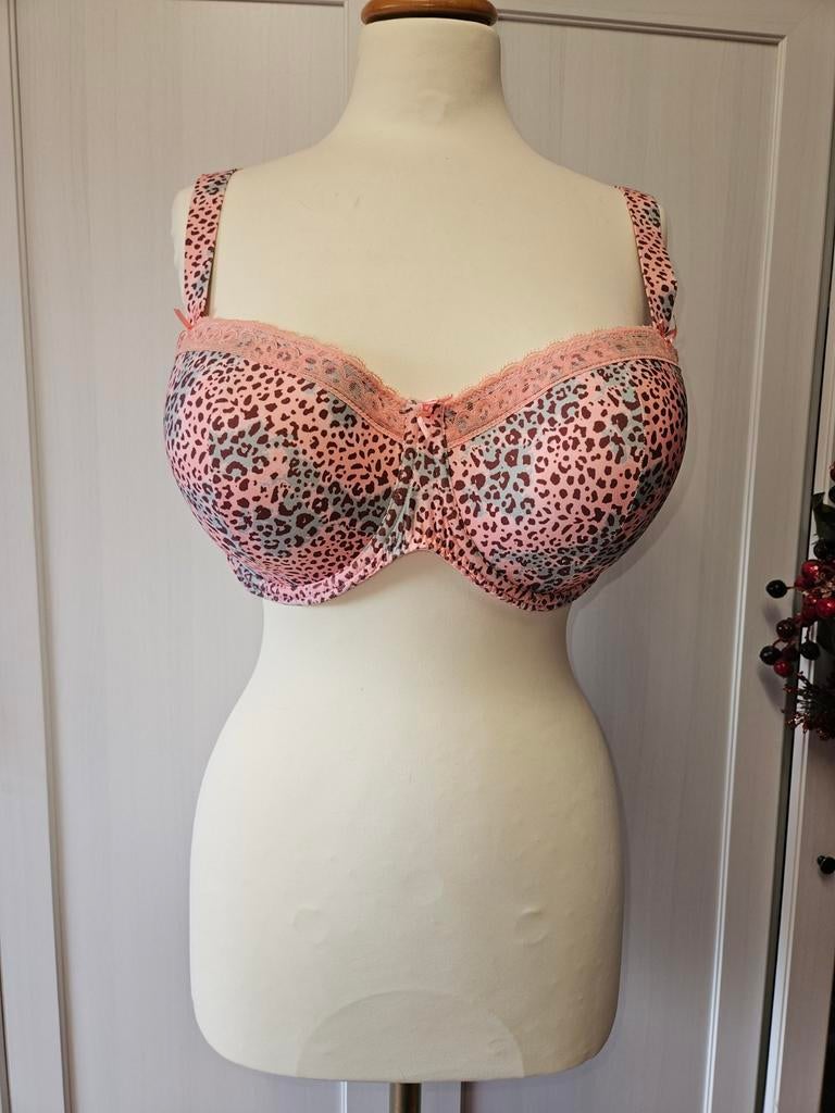 PrimaDonna Twist BH 95E - Luipaardprint, weinig gedragen, PrimaDonna Twist, Ophalen of Verzenden, Roze, BH