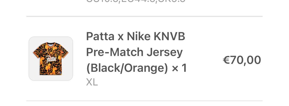 Patta x Nederlands eftal shirt - maat XL, Ophalen of Verzenden