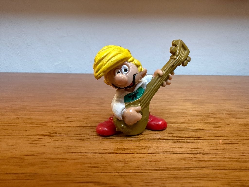 Pirrewiet (van Johan en Pirrewiet) met groene outfit, Ophalen of Verzenden, Gebruikt, Overige Smurfen, Poppetje, Figuurtje of Knuffel