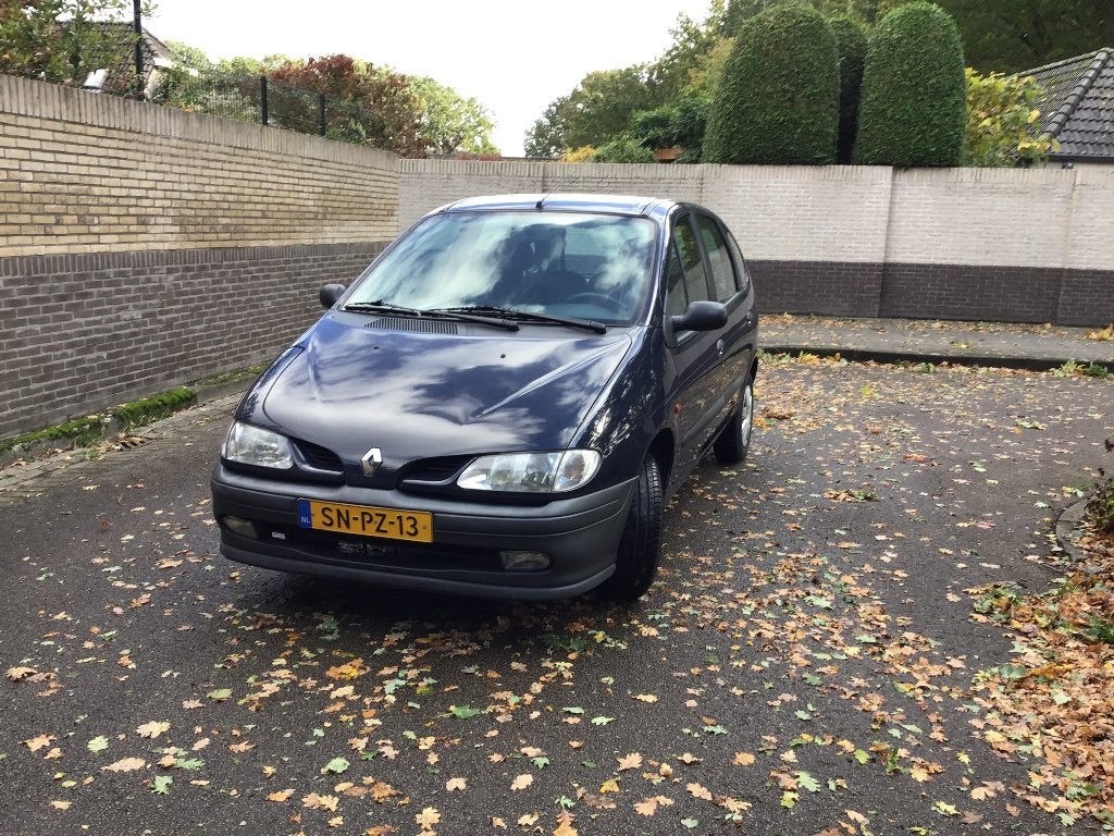 Renault Mégane 1.6 E Scenic RN 1998 Blauw, Voorwielaandrijving, 4 cilinders, Blauw, Origineel Nederlands