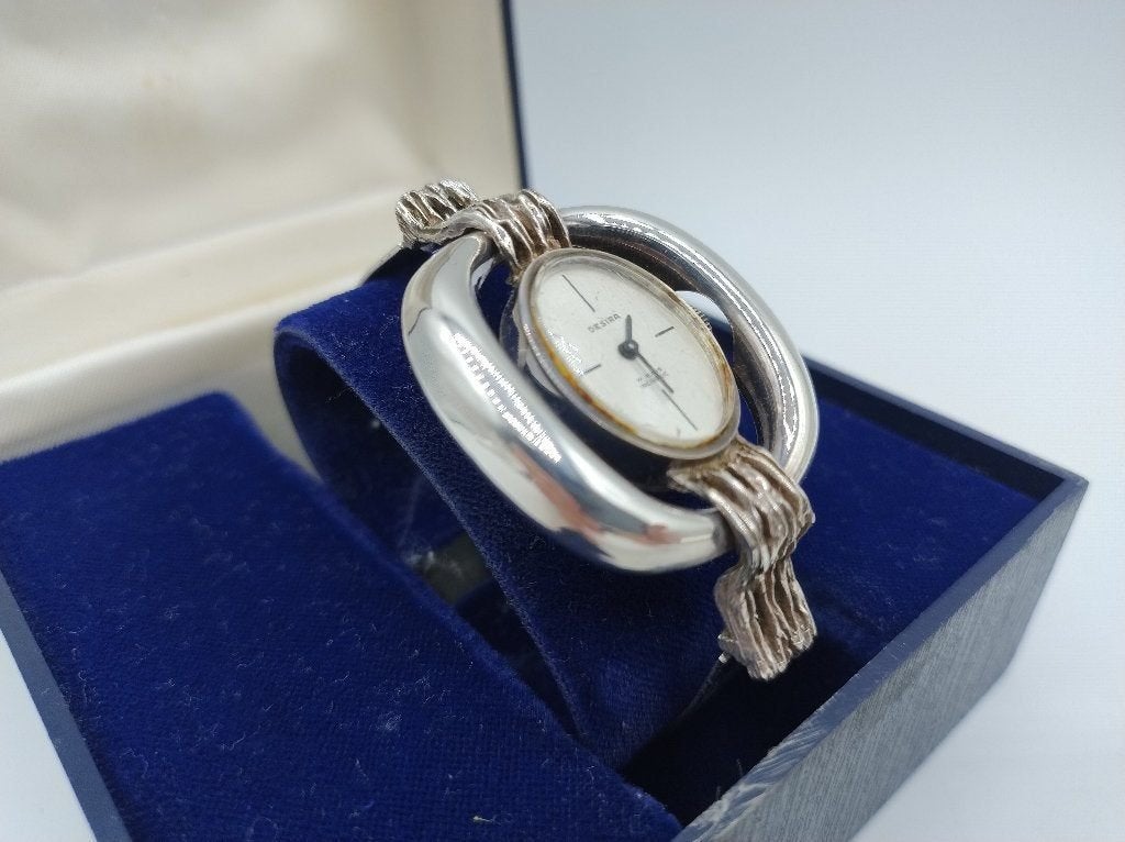 Zilveren horloge armband, Desira, 20 cm, Verzenden, Zilver, Ring