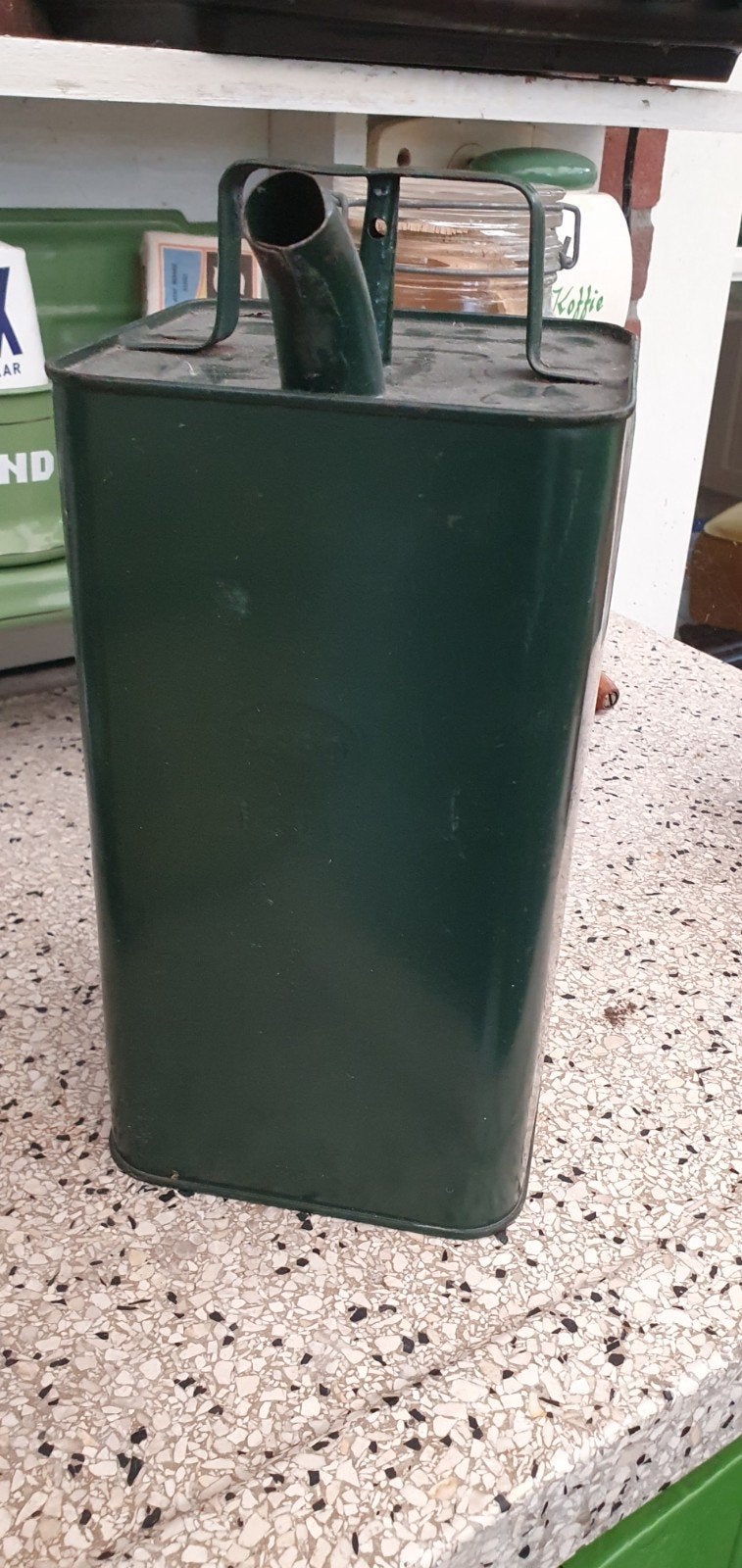 Esso vintage petroleumkan, Ophalen of Verzenden, Gebruikt