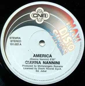 Gianna Nannini ‎  America maxi single, Gebruikt, Pop, 12 inch, Inclusief binnenhoes
