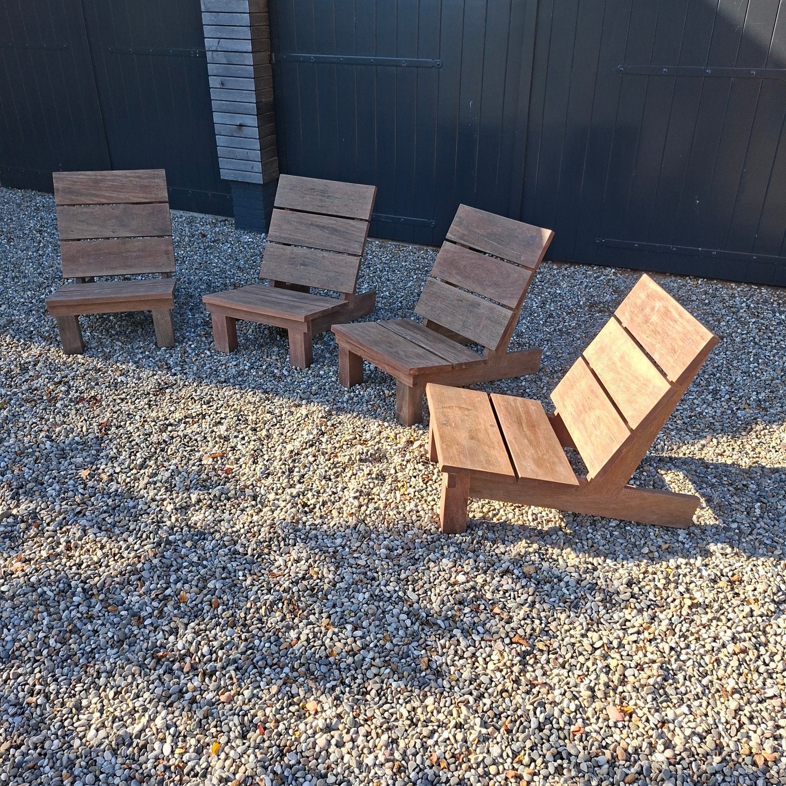 Loungeset, Ophalen, Hout