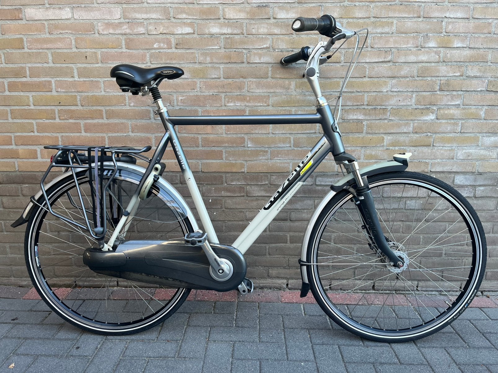 Mooie Gazelle Orange plus herenfiets mt 65, Ophalen, Versnellingen, Zo goed als nieuw, 65 cm of meer