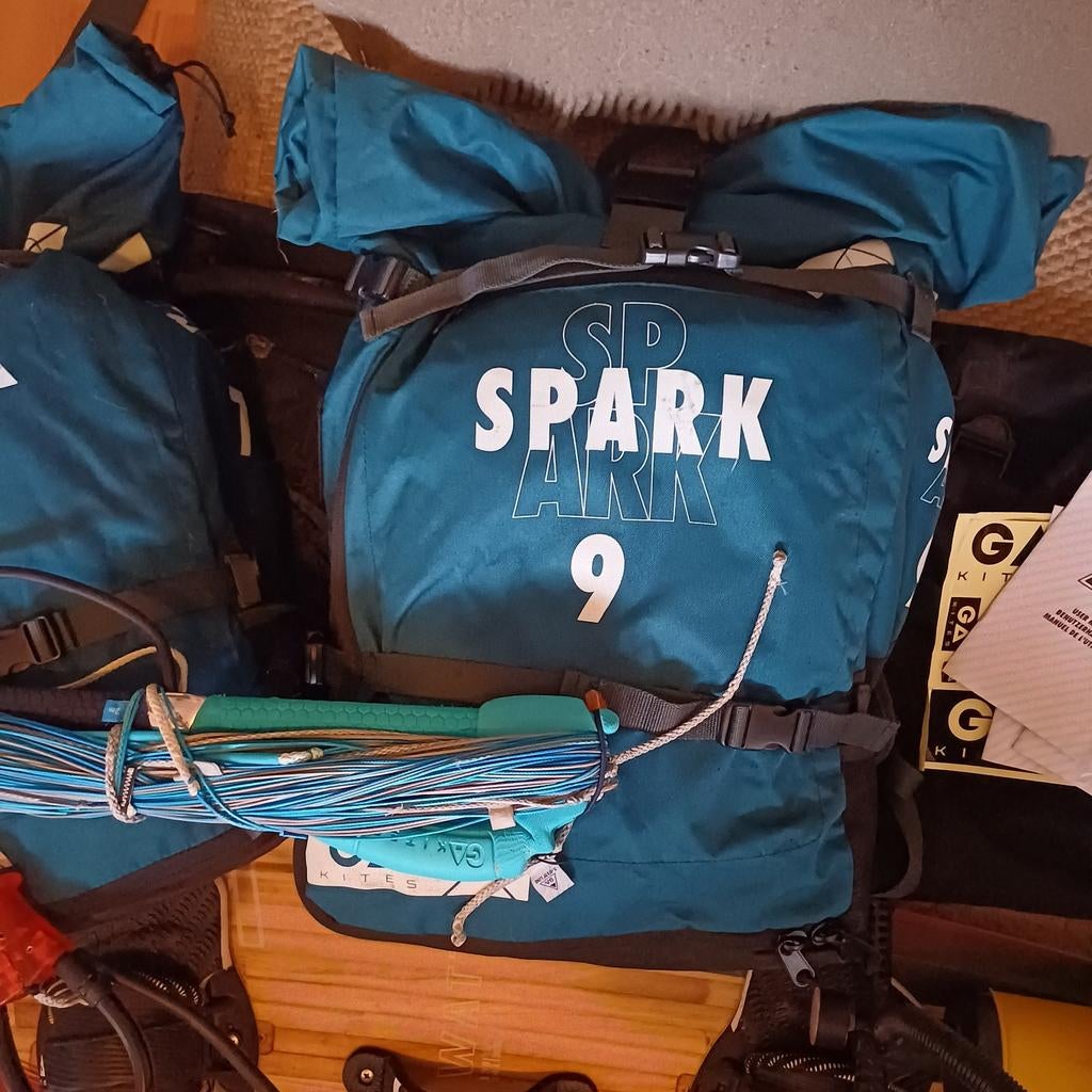 Gaastra Spark 9m² Kite + bar, Watersport en Boten, Kitesurfen, Gebruikt, 9 m², Geen board, Ophalen of Verzenden