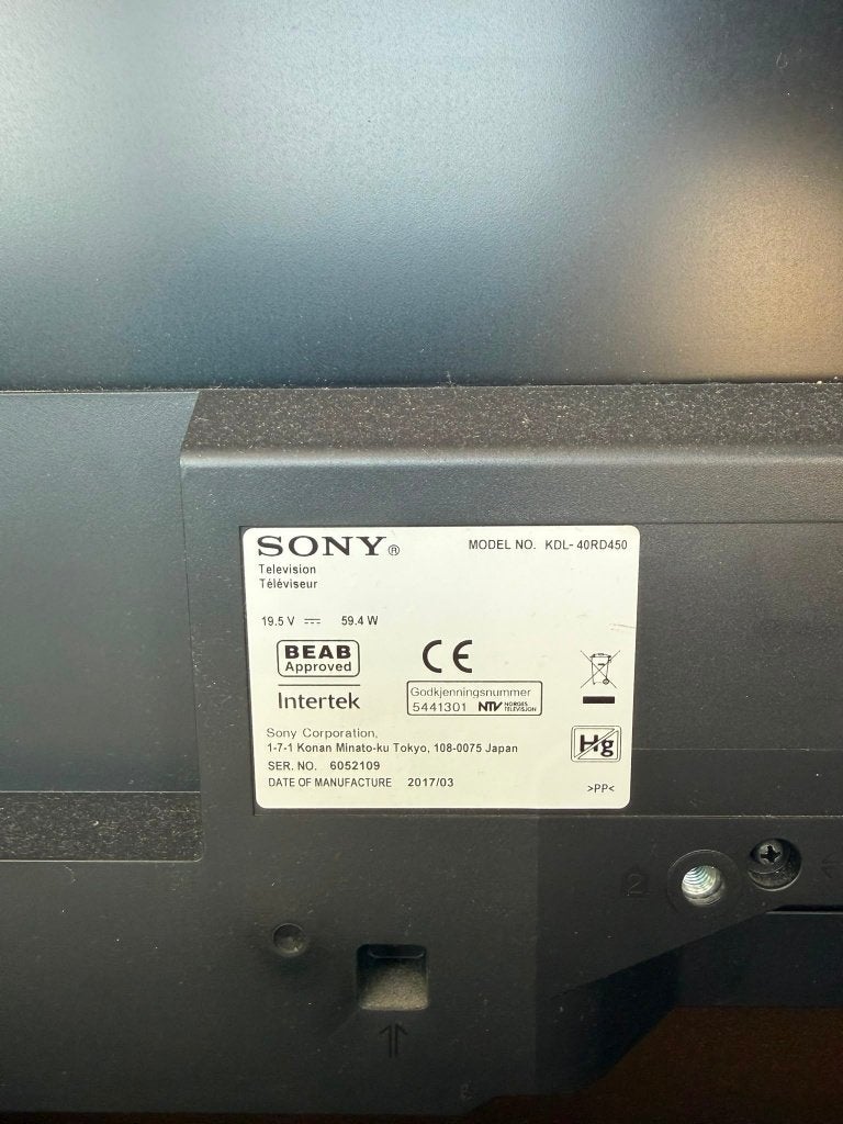 Sony KDL-40RD450 – 40" Full HD Smart LED TV, Ophalen, LED, 50 Hz, Zo goed als nieuw