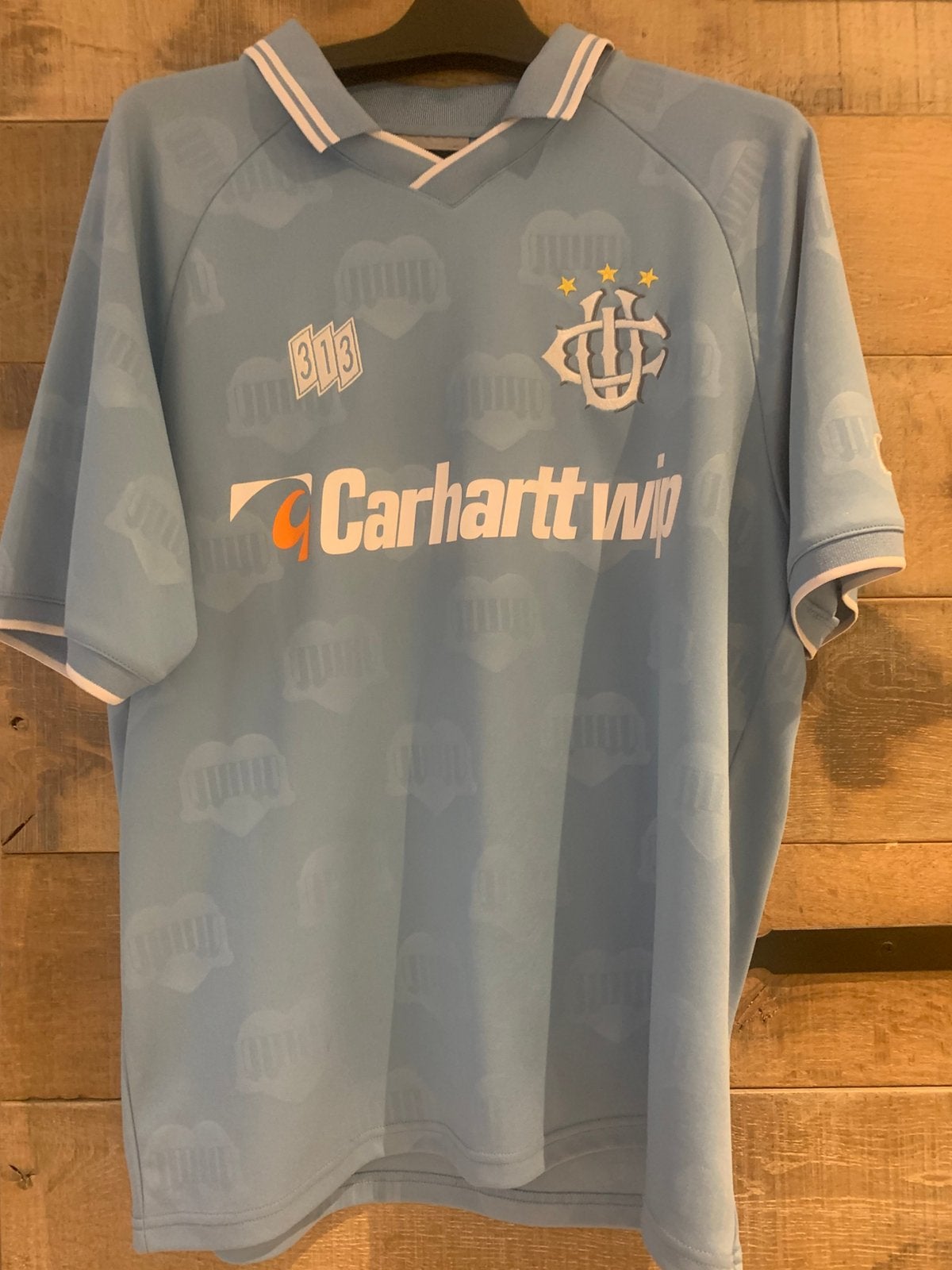 Carhartt retro voetbalshirt maat S, Ophalen of Verzenden, Zo goed als nieuw, Blauw