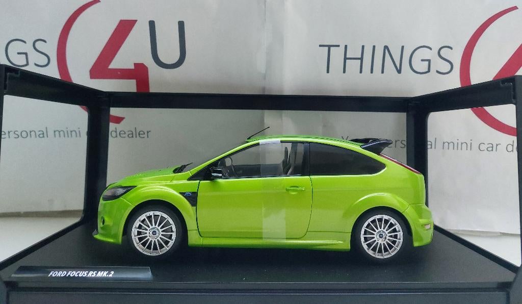 Solido 1:18 Ford Focus MK2 RS 2009 groen nieuw in verpakking, Hobby en Vrije tijd, Modelauto's | 1:18, Ophalen of Verzenden, Nieuw