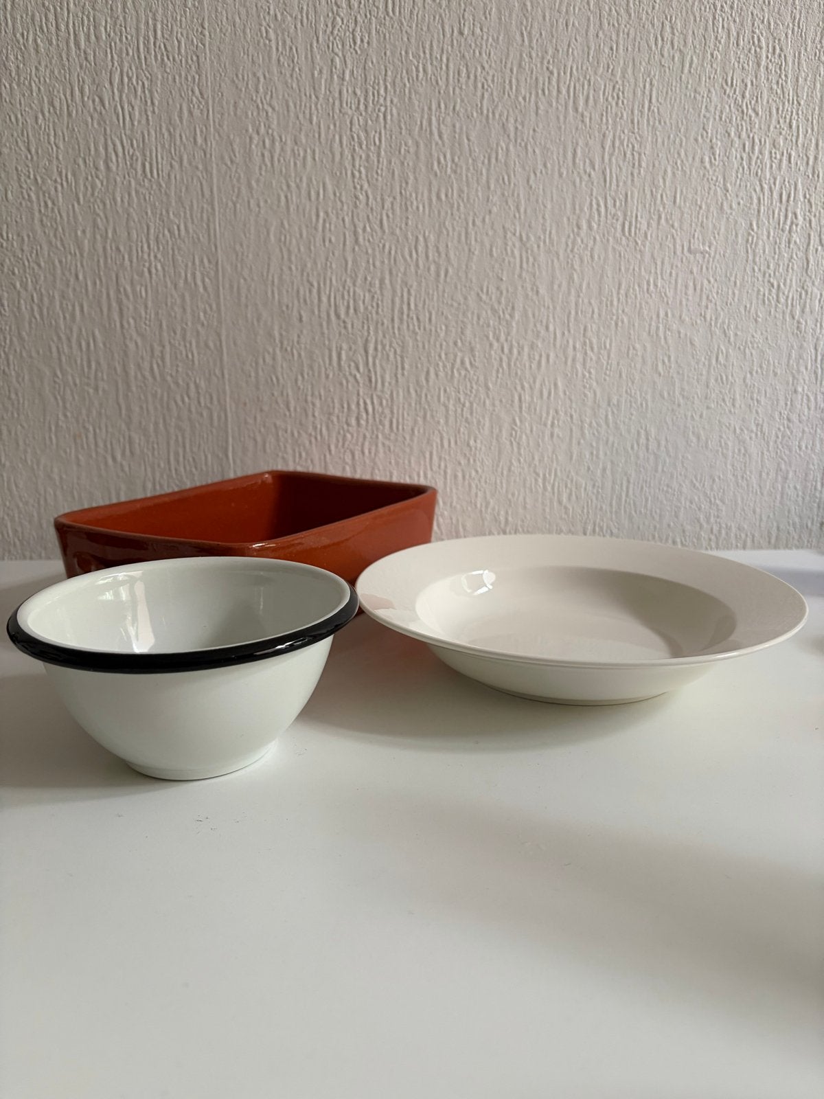 Dille & Kamille Servies Set: Schaal, Pastabord & Ovenschaal, Overige materialen, Ophalen of Verzenden, Zo goed als nieuw, Effen