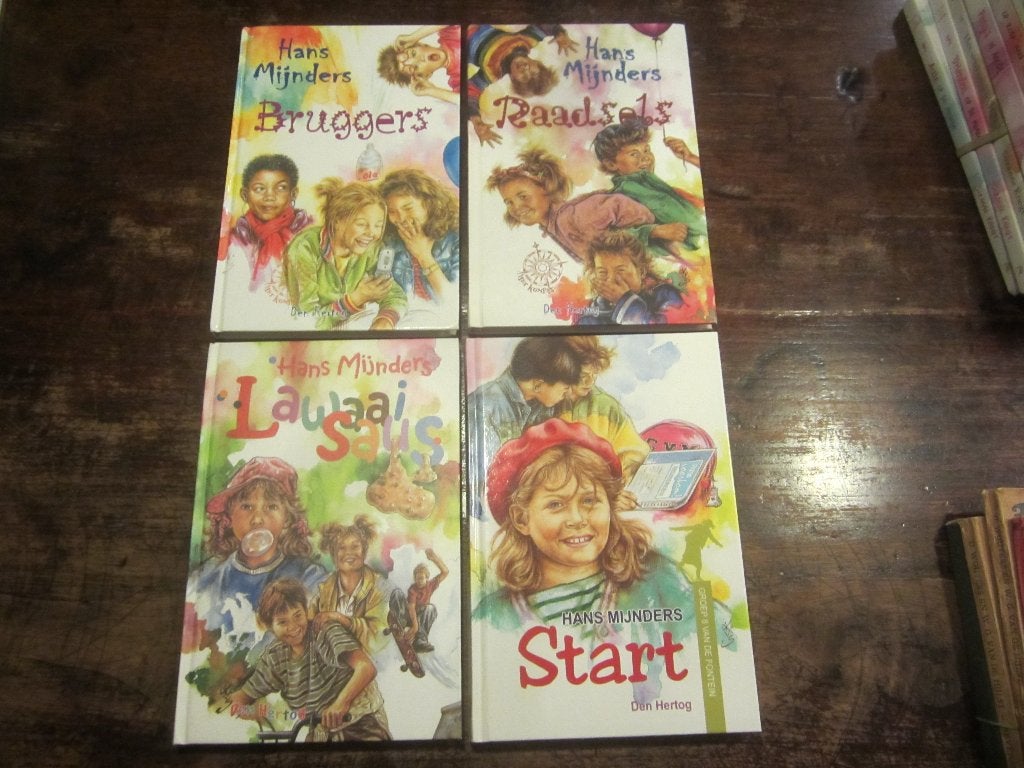 Hans Mijnders 4x groep 8 Start/lawaaisaus/Raadsels/Bruggers, Boeken, Kinderboeken | Jeugd | onder 10 jaar, Ophalen of Verzenden