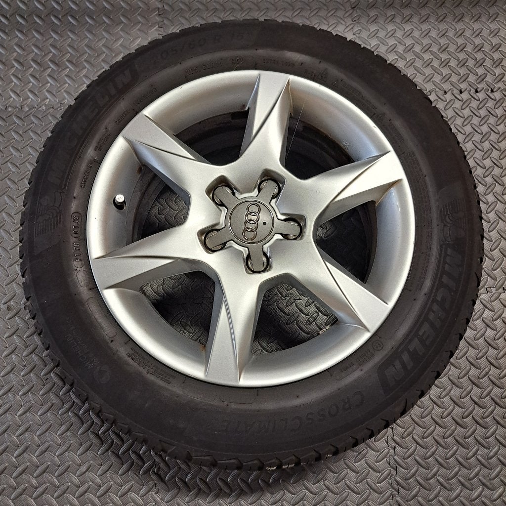 Audi A6 C6 16 inch velgenset + Michelin allseason banden, Auto-onderdelen, Audi, Gebruikt, -, Banden en Velgen
