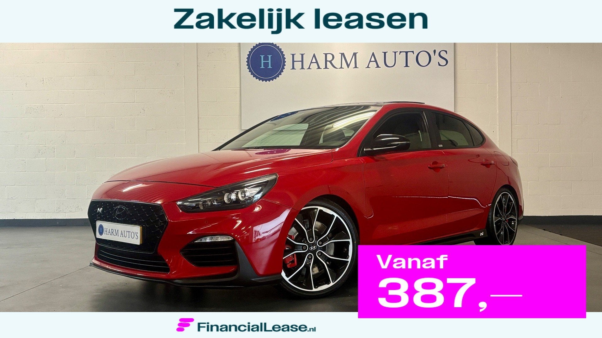 Hyundai I30 Fastback 2.0 T-GDI N2 Performance 275pk Pano / M, 1998 cc, Zwart, 4 cilinders, Origineel Nederlands