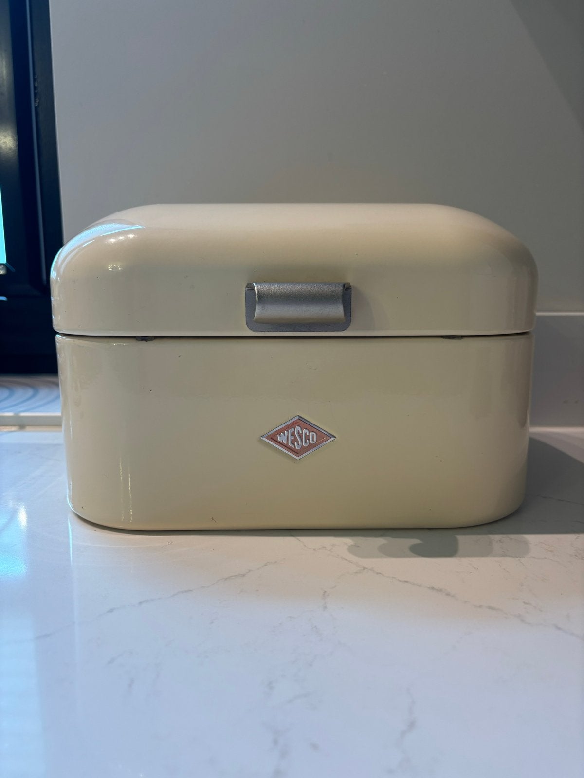 Wesco Single Grandy Broodtrommel 7,5 liter- Crème / Amandel, Beige, Ophalen of Verzenden, Zo goed als nieuw, Metaal
