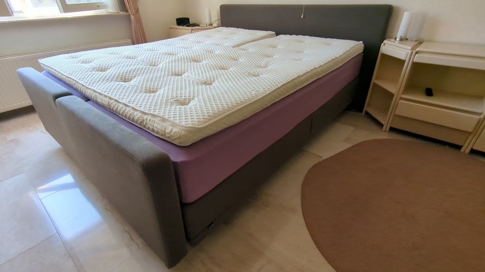 Pullman Goldline Milton. Elektrische Boxspring 180x210cm., Ophalen, 210 cm, Tweepersoons, 180 cm
