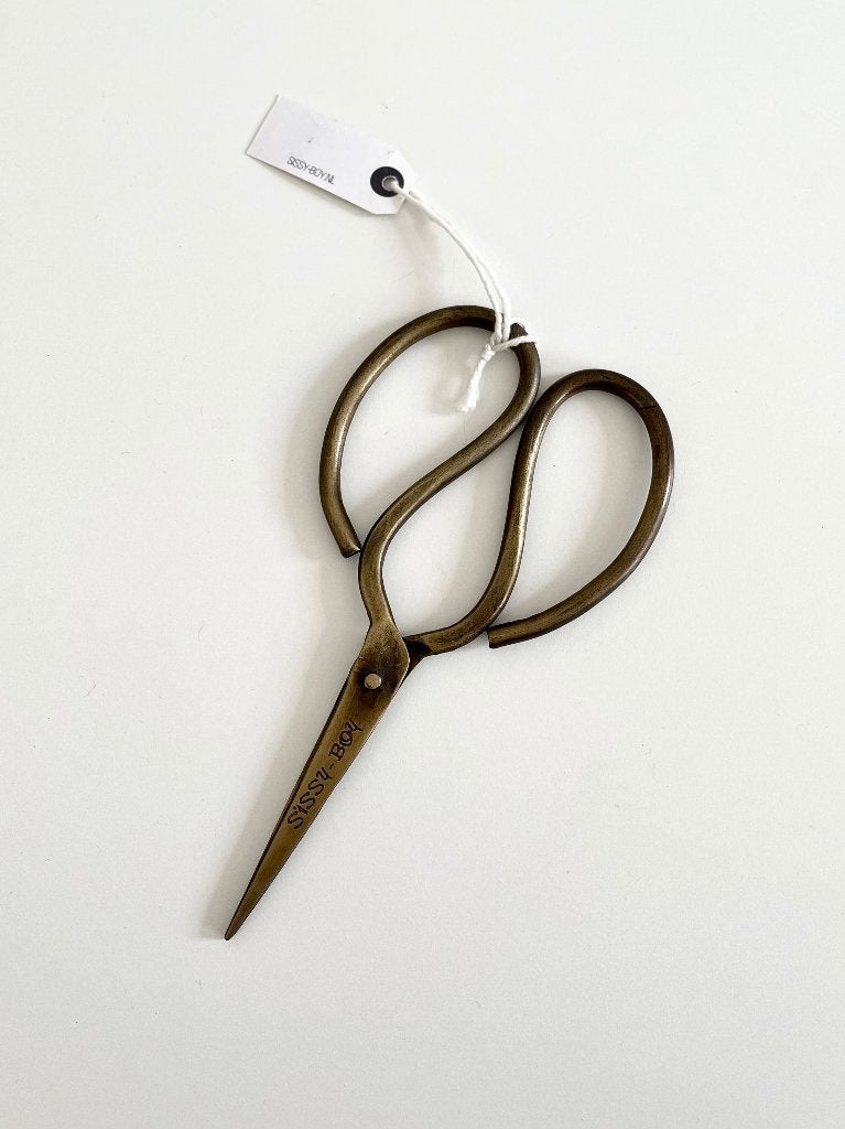 NIEUW! Sissy-Boy messing brass schaar vintage look 18cm lang, Ophalen of Verzenden, Nieuw, Overige typen