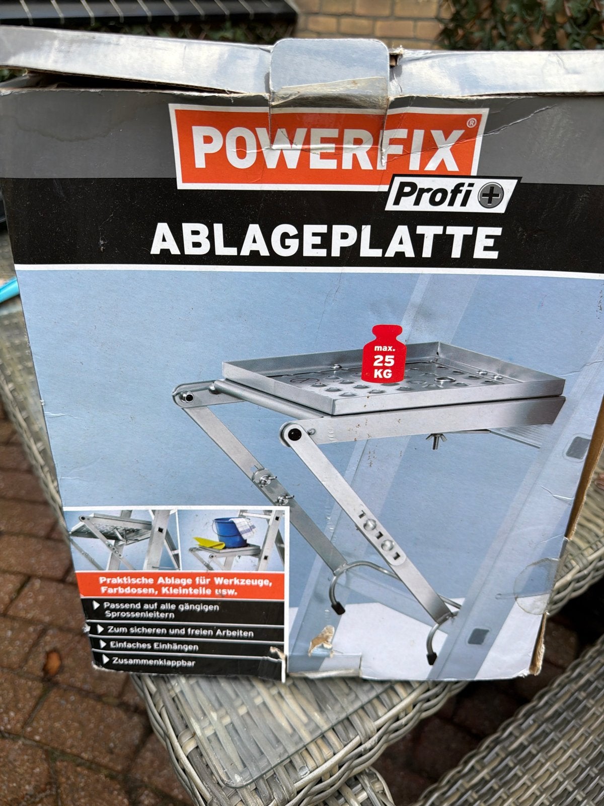 POWERFIX Profi Ablageplatte voor ladders - Nieuw, Doe-het-zelf en Verbouw, Ophalen of Verzenden, Nieuw, Ladder, Opvouwbaar of Inschuifbaar