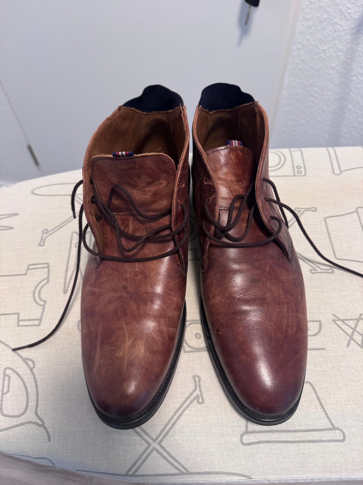 LLOYD Leren Herenschoenen Maat 42, Ophalen, Gedragen, Bruin, Veterschoenen