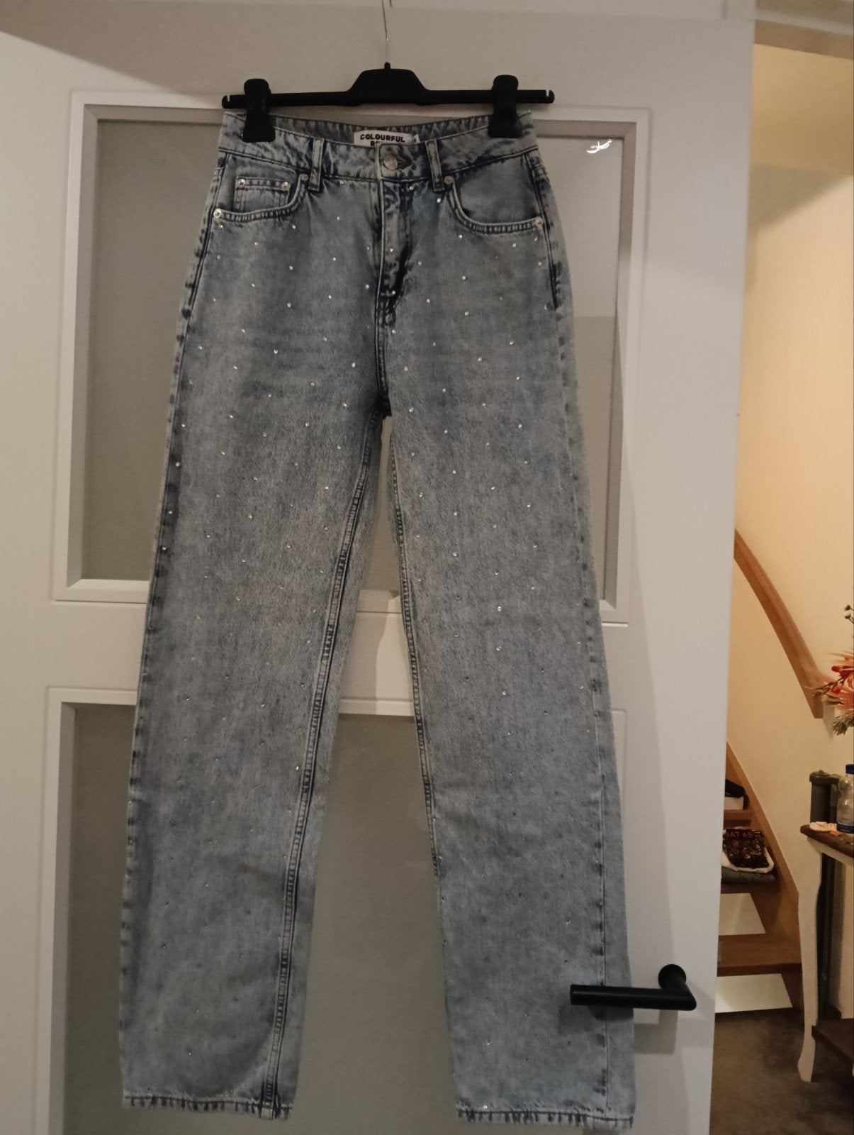 Straight leg jeans van Colourful Rebel👖, Blauw, Colourful Rebel, Ophalen of Verzenden, Zo goed als nieuw