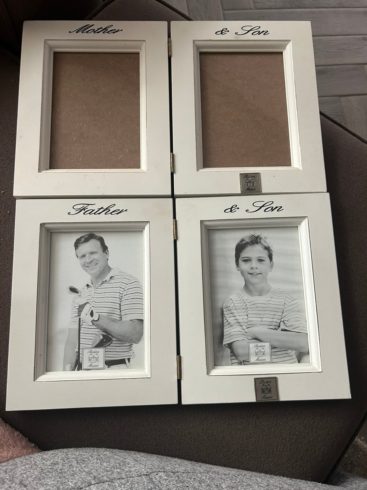 Fotolijst Riviera Maison mother&son father&son, Ophalen of Verzenden, Zo goed als nieuw